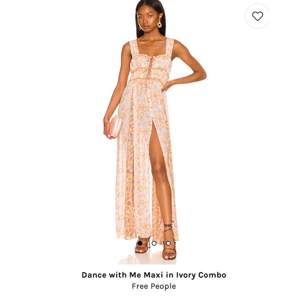 NWT Free People Dance With Me Printed Maxi Dress - L - Picture 3 of 6